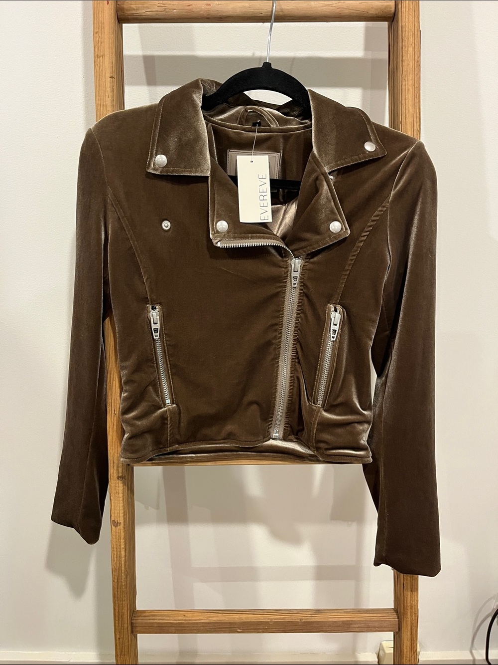 Blank NYC Stardust Velvet Moto Jacket